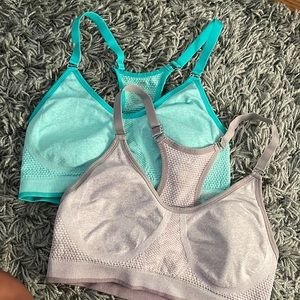 Two great condition new balance sports bra size L